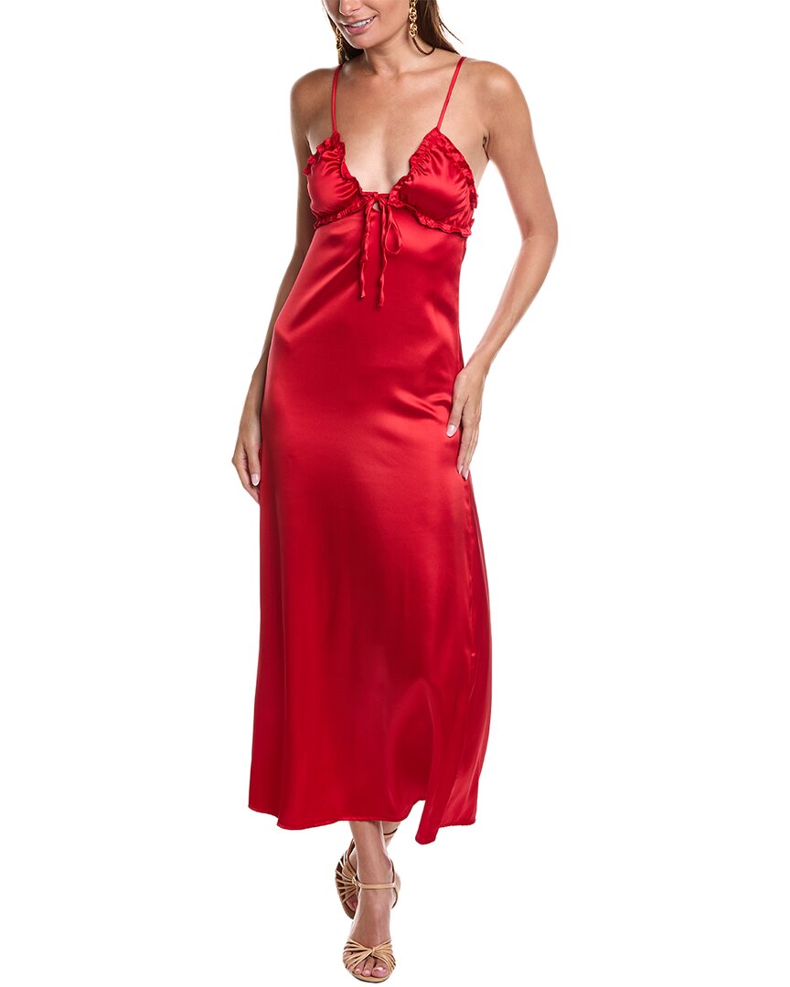 Jl Luxe Cutout Maxi Dress In Red