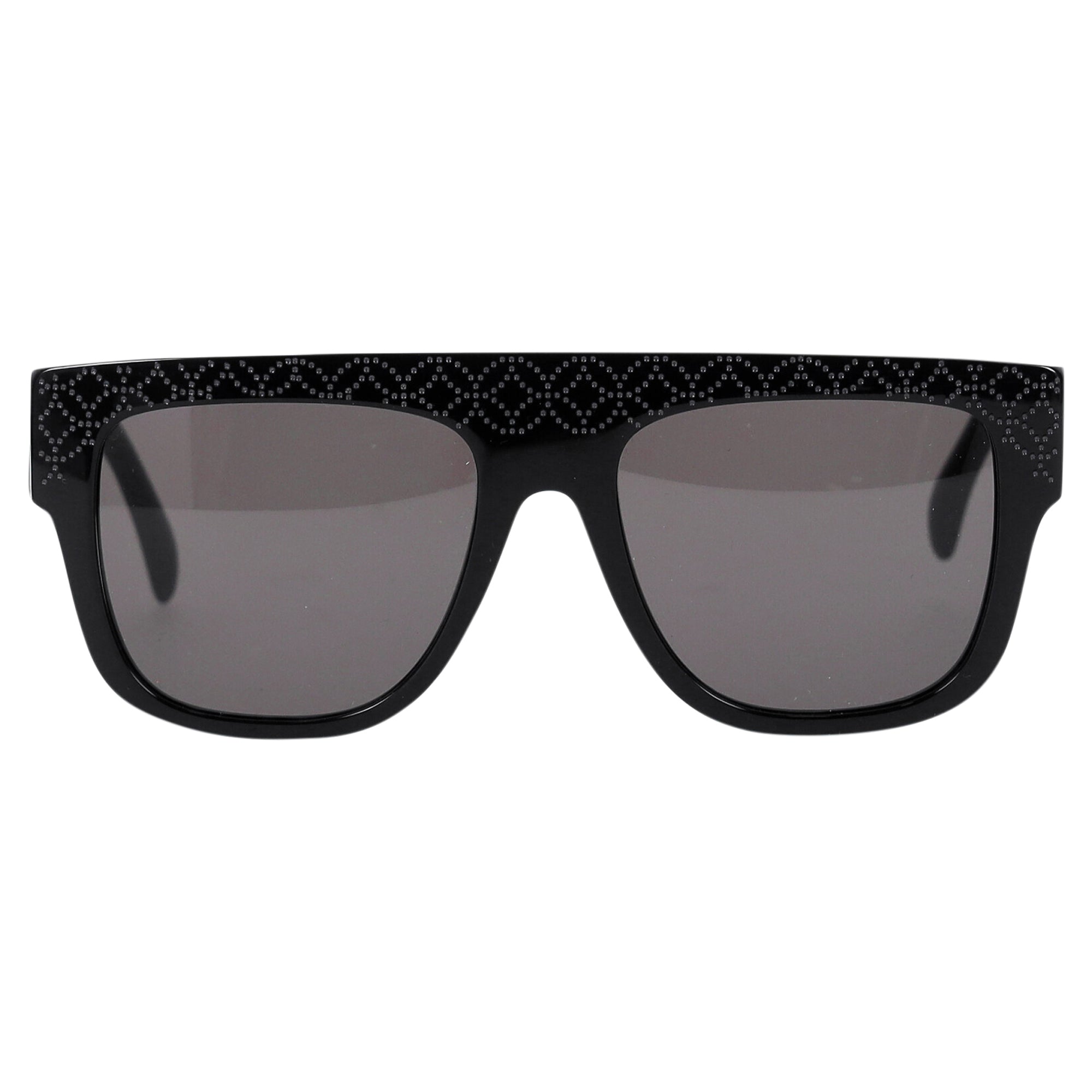 image of Alaïa Aa0010s Square-Framed Sunglasses in Black Acetate