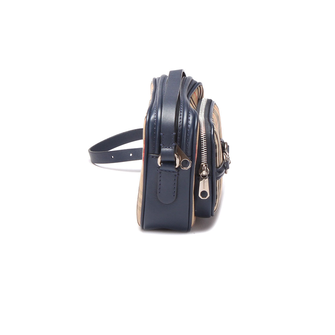 Burberry Link Chain Camera Bag Canvas Crossbody Bag