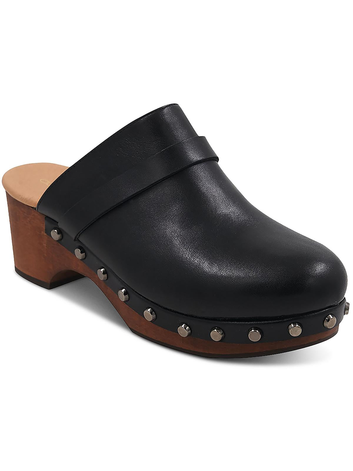 Andre Assous Sofia Womens Casual Slip-on Clogs In Black