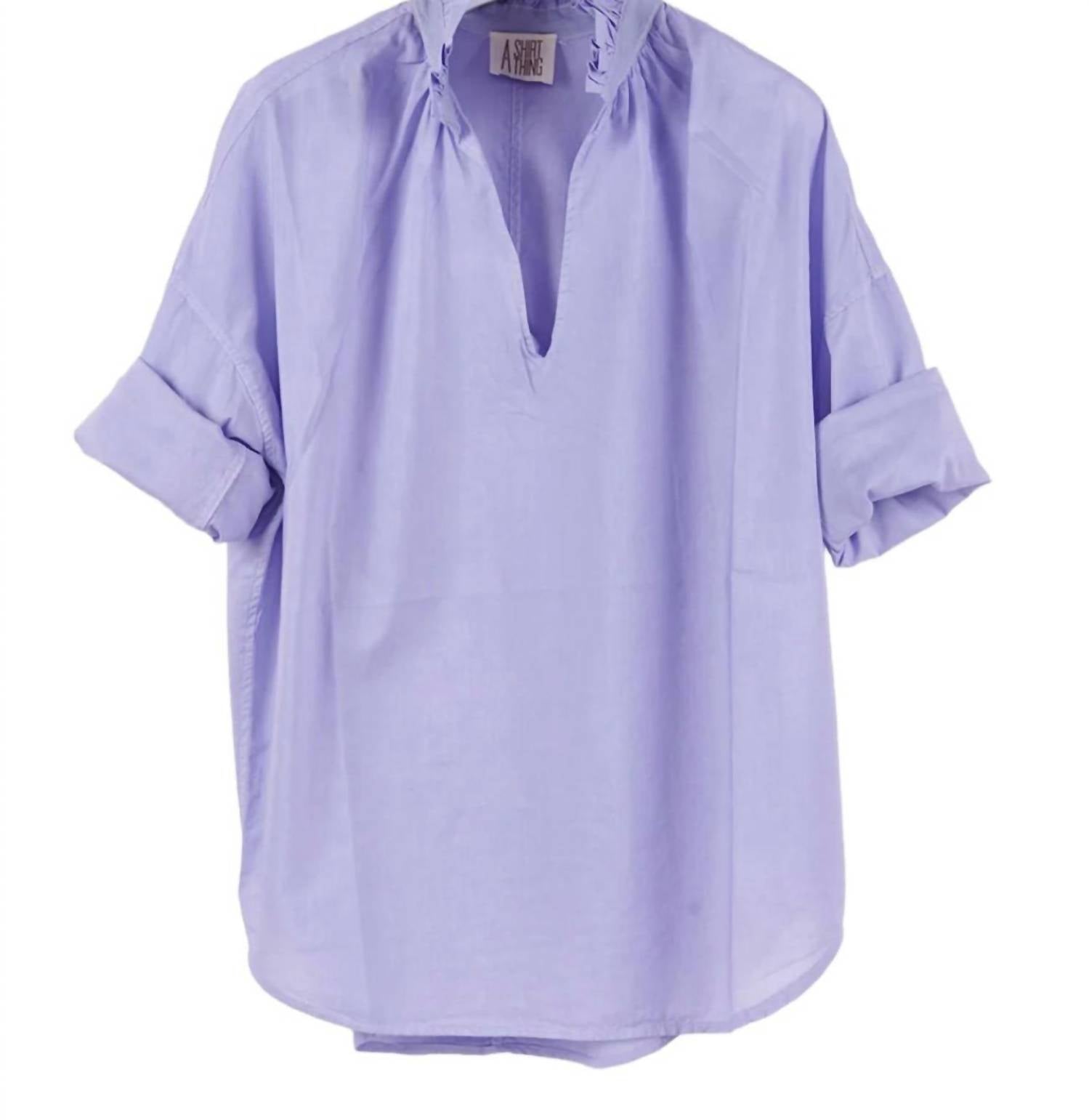 A Shirt Thing Women's Penelope Top In Lilac In Purple