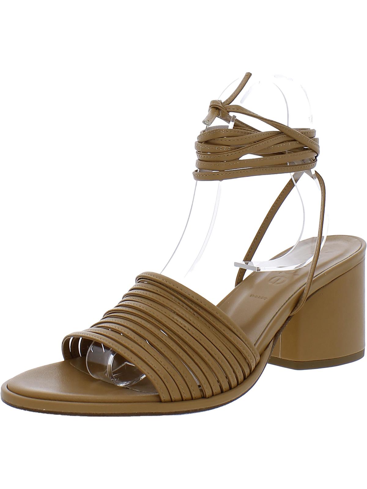 Shop Aeyde Olga Womens Open Toe Strappy Ankle Strap In Beige