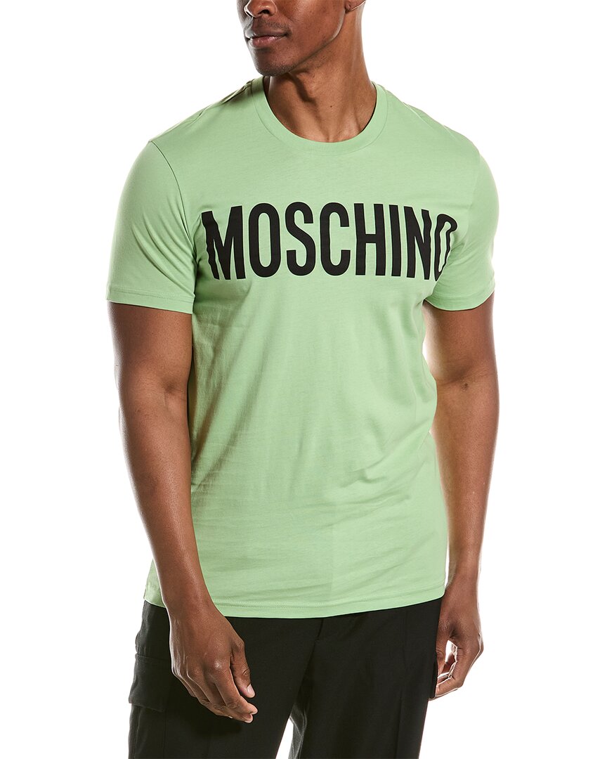 Shop Moschino T-shirt In Green