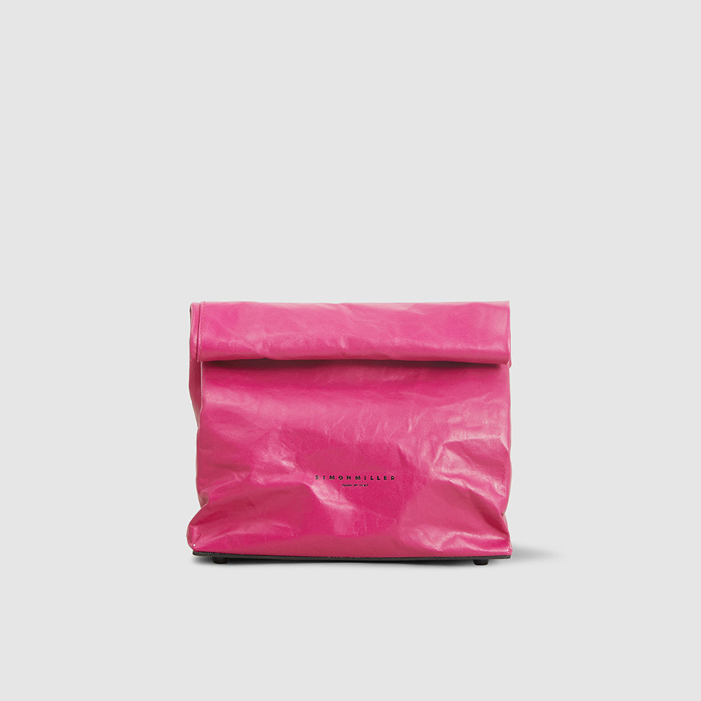 Shop Simon Miller Leather Small Lunch Bag Clutch In Pink