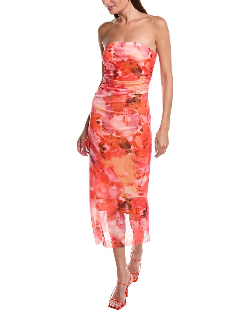 Jl Luxe Strapless Maxi Dress In Pink