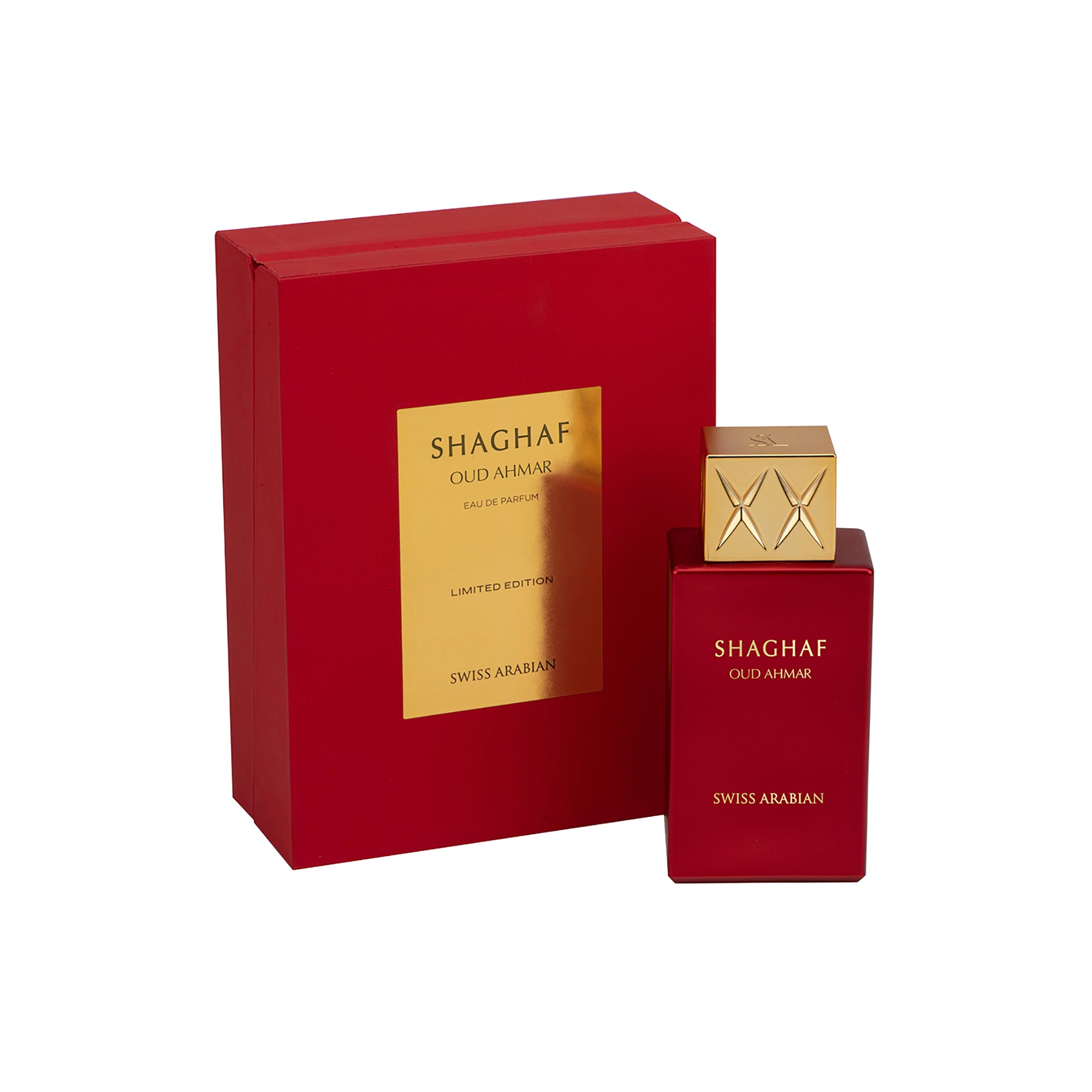 Swiss Arabian Shaghaf Oud Ahmar By  For Unisex - 2.5 oz Edp Spray (limited Edition) In Burgundy