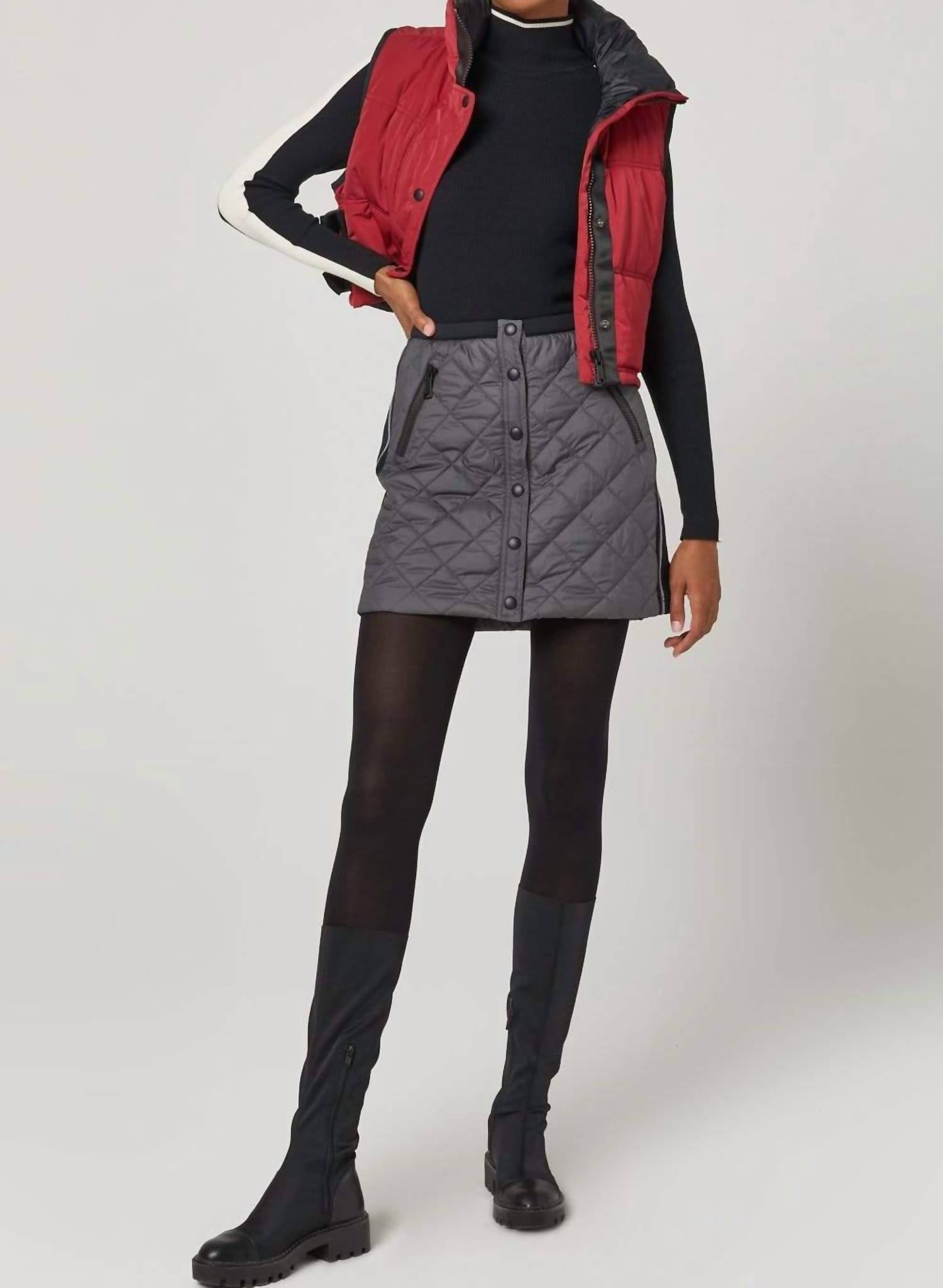 Alp N Rock Valentina Skirt In Charcoal In Black