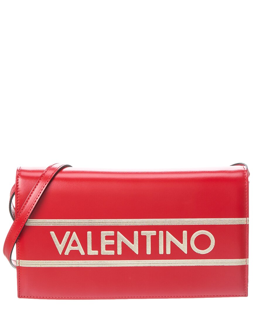 Valentino By Mario Valentino Lena Lavoro Leather Shoulder Bag In Red