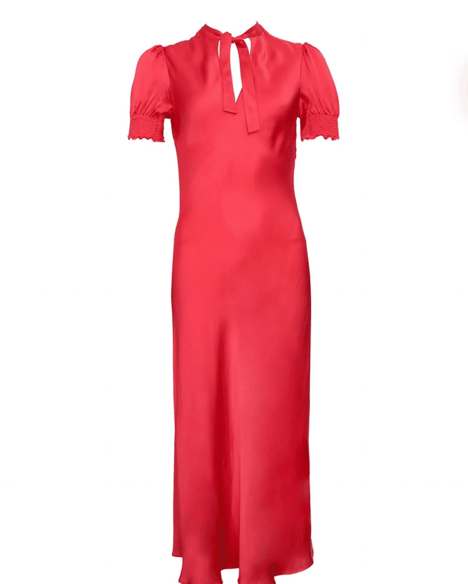 Ines De La Fressange Cerise Evening Dress In Pink