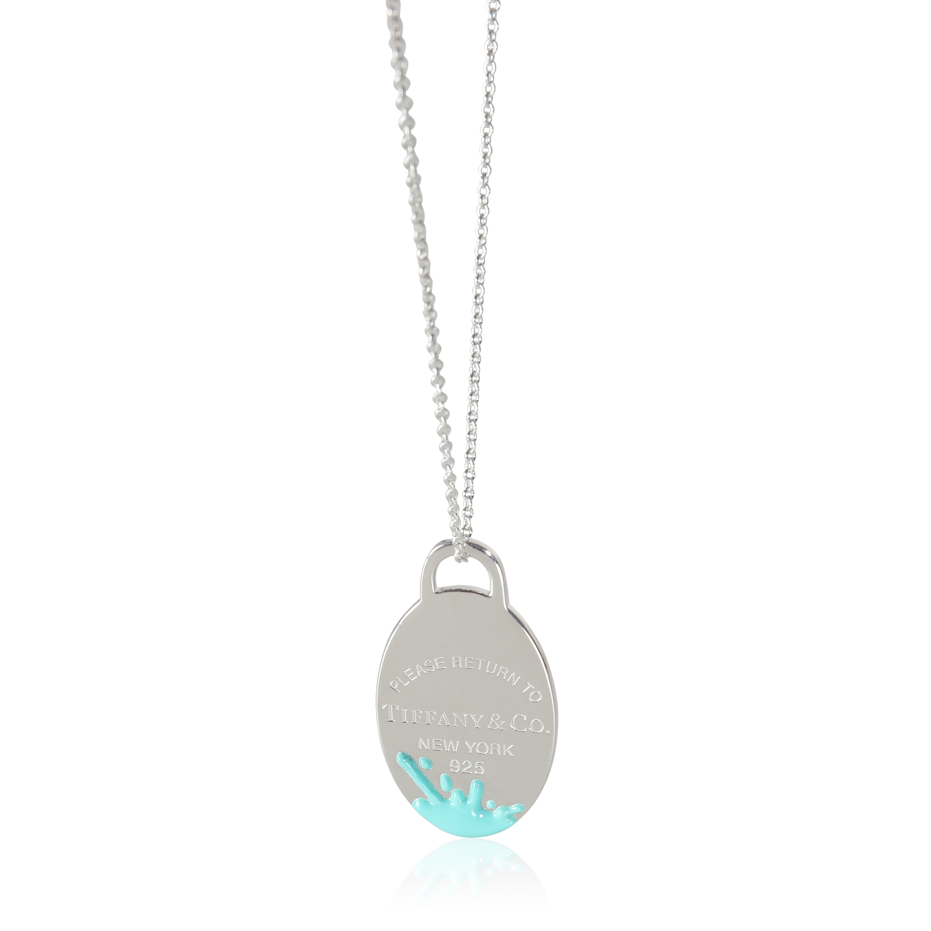 image of Return To Tiffany Splash Pendant With 30 Inch Chain in Sterling Silver