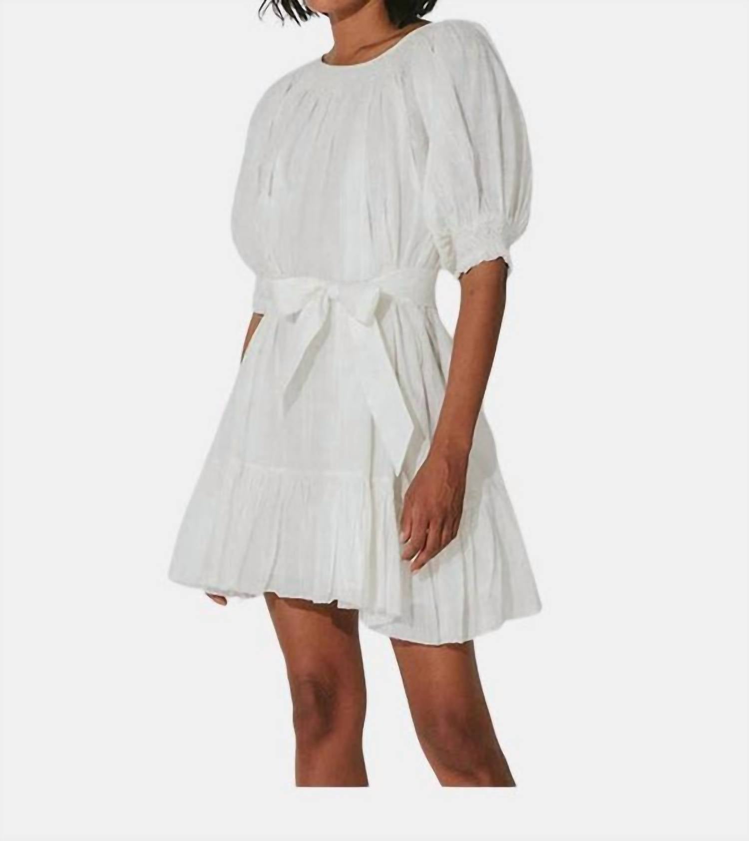 Shop Cleobella Ada Mini Dress In Ivory In White