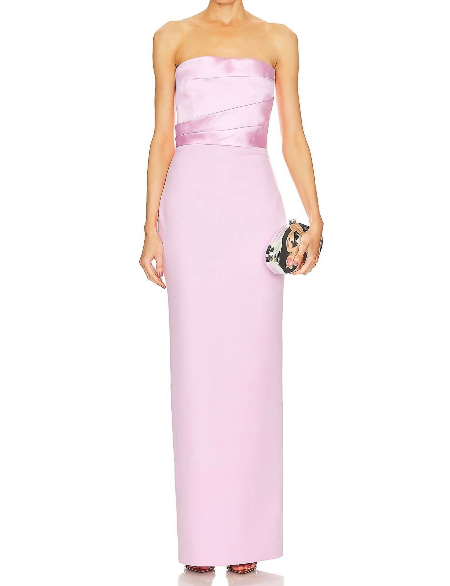 Solace London Afra Maxi Dress In Blush In Purple