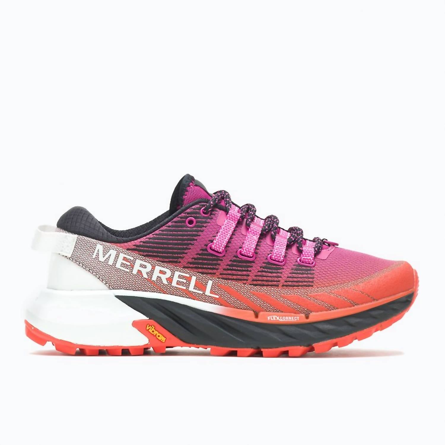 Shop Merrell Women's Agility Peak 4 Trail Running Shoes In Fuchsia/tangeri In Multi