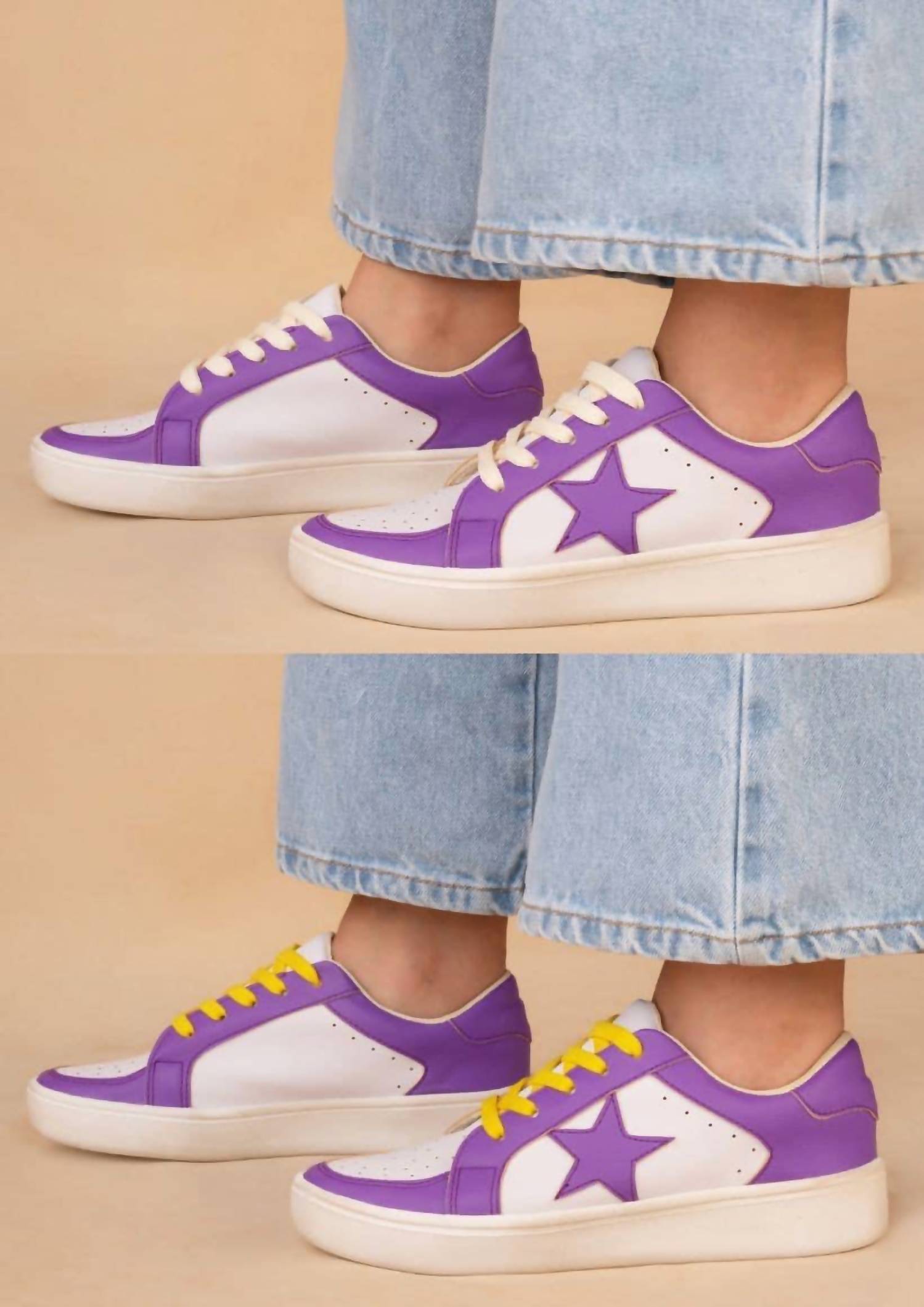 Shop Maker's Purple Star Sneaker