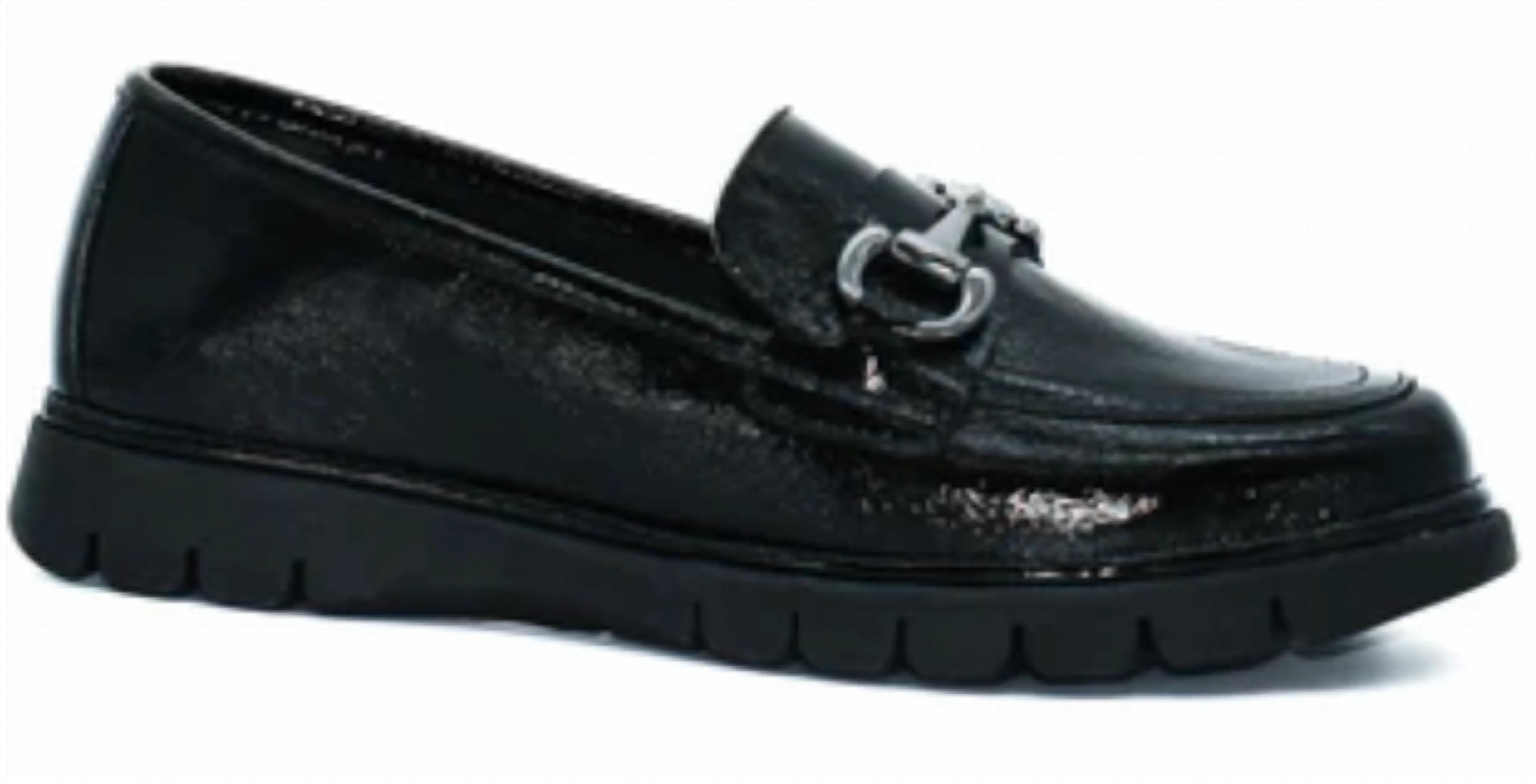 Shop The Flexx Chic Loafers In Black Patent