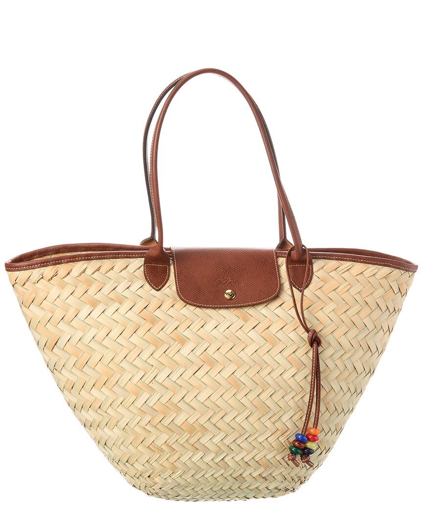 Shop Longchamp Le Panier Pliage Xl Basket Bag In Red