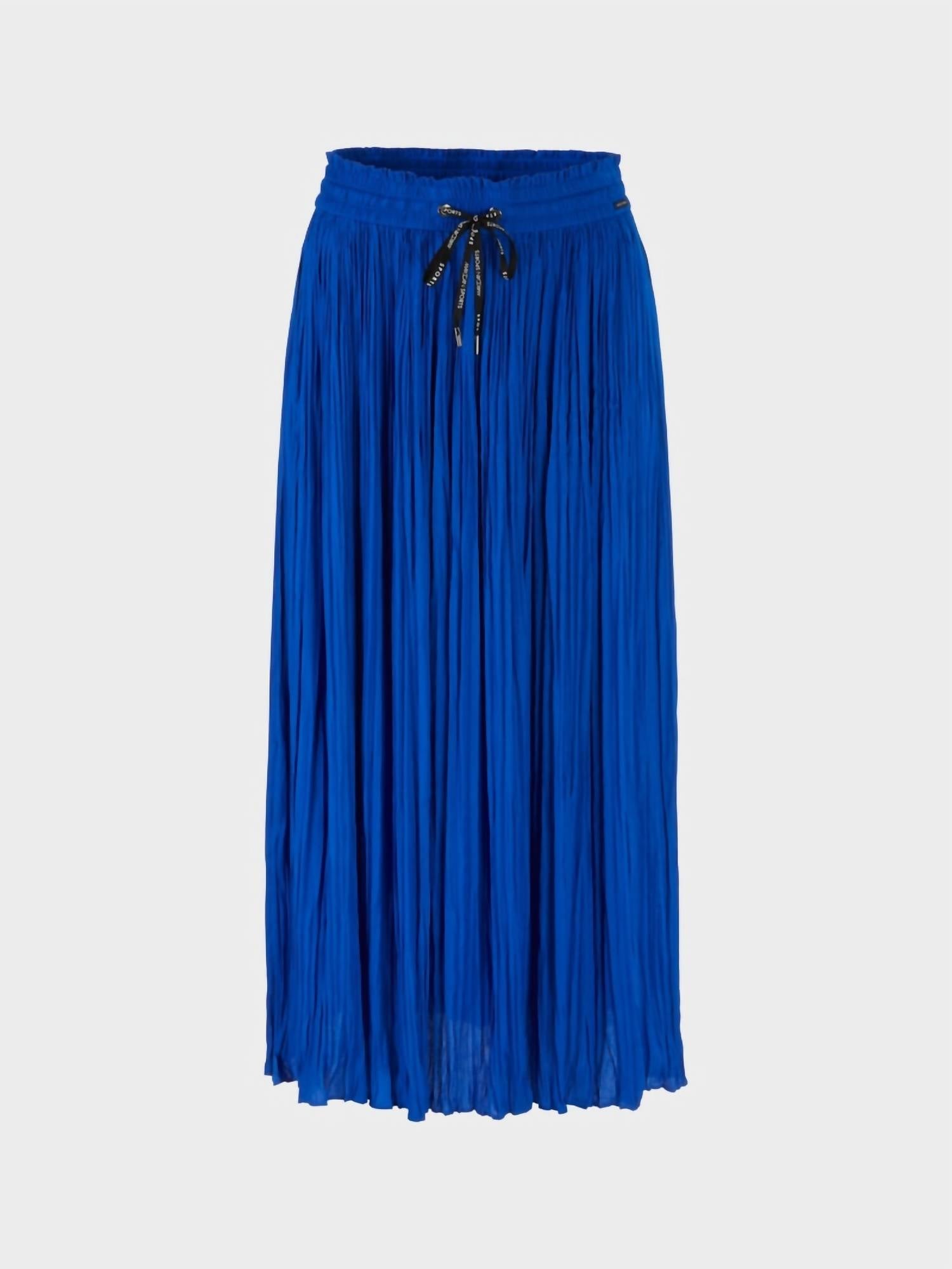 Marc Cain Midi Length Skirt With Pleats In 365 In Multi