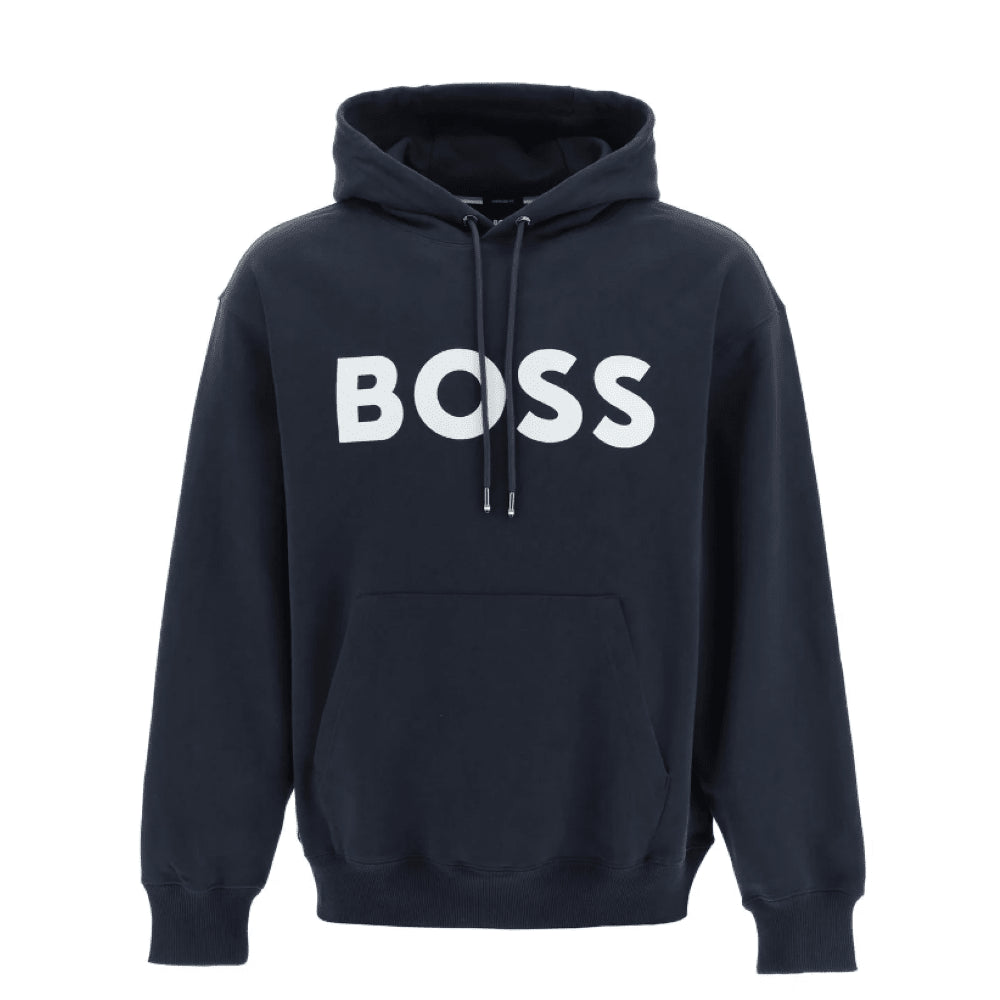 Shop Hugo Boss Men's Sullivan Hoodie Sweatshirt, Navy In Blue