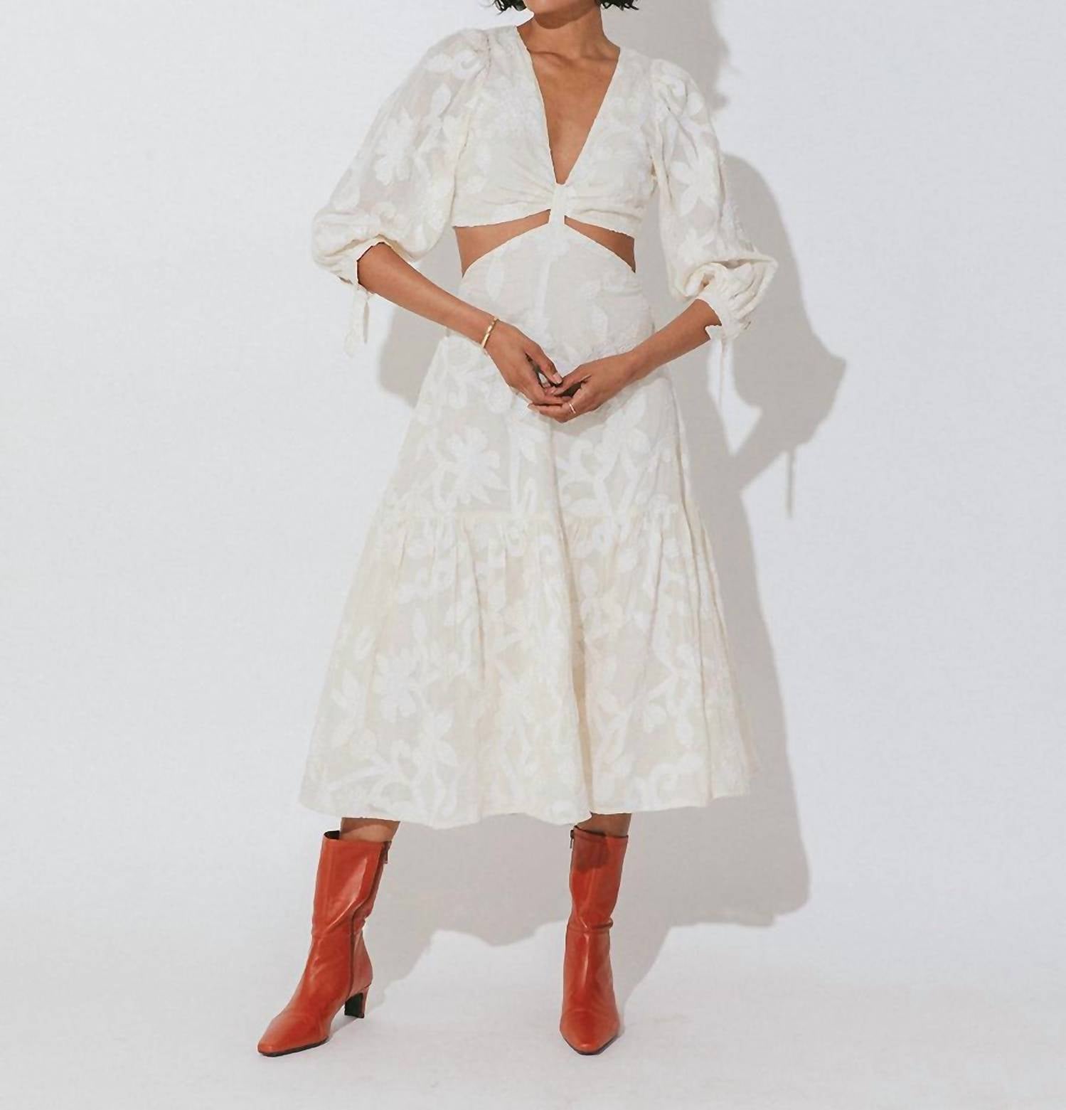 Shop Cleobella Celeste Midi Dress In Multi In White