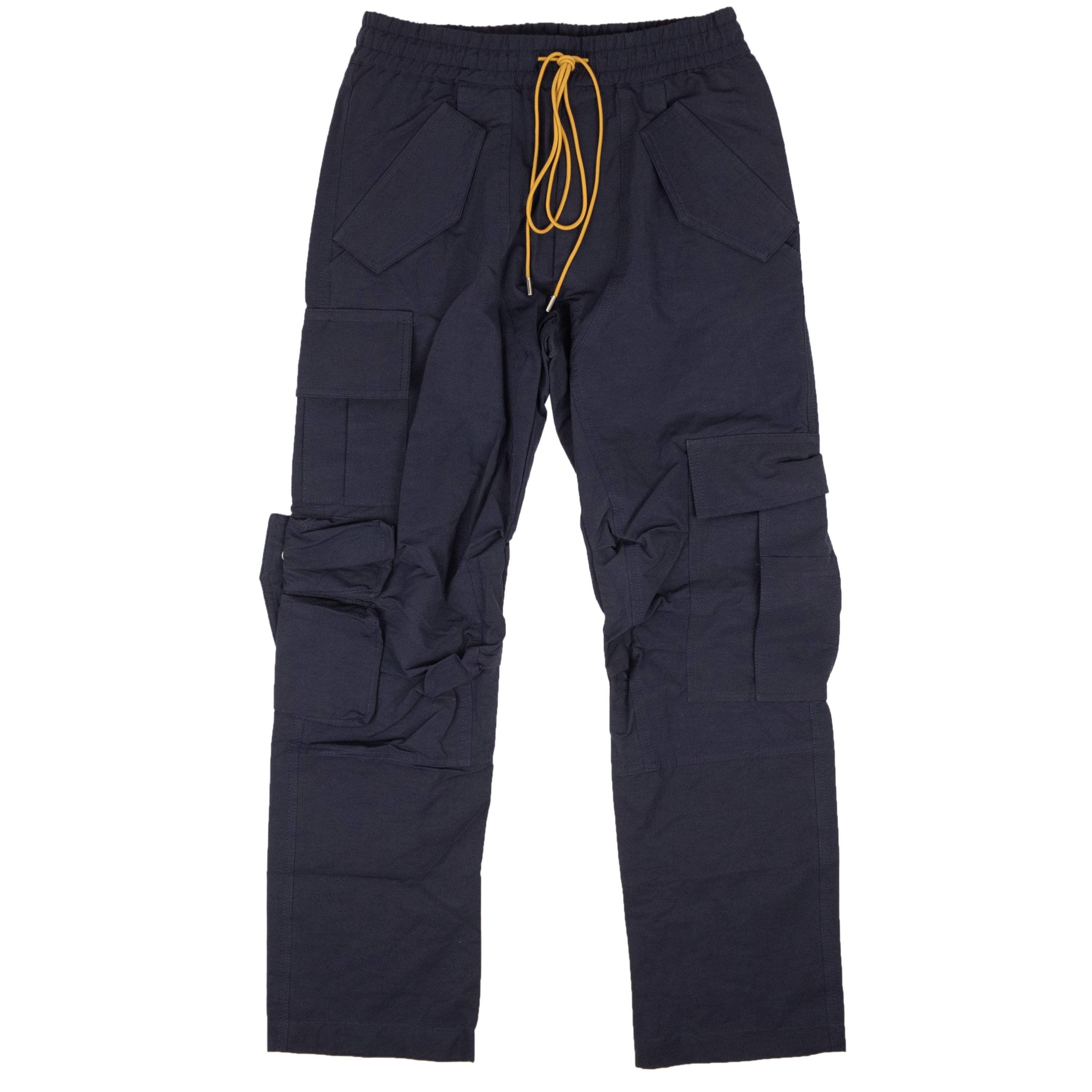 Rhude Drawstring-waist Cargo Trousers In Blue