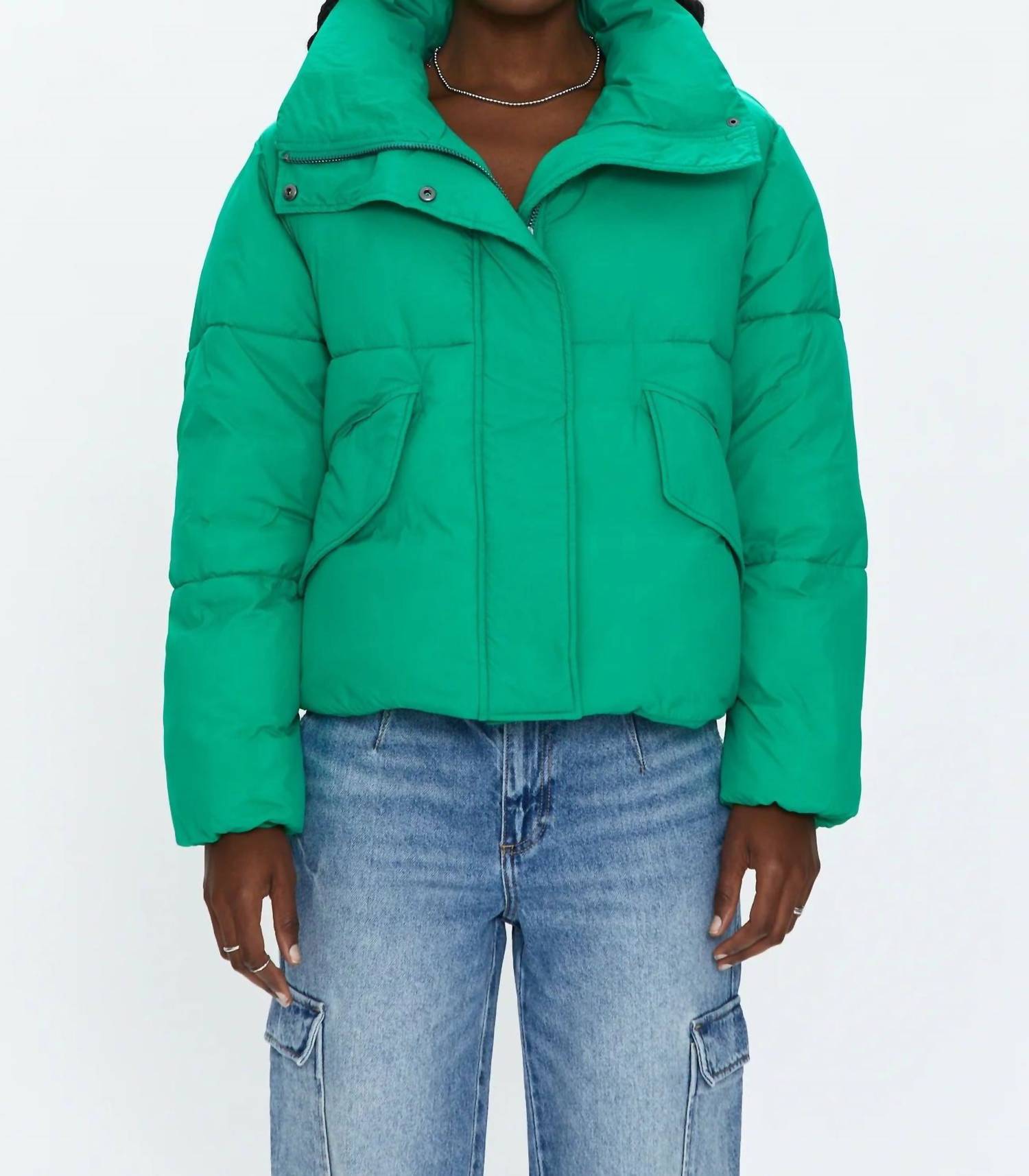 Shop Pistola Donovan Puffer Jacket In Evergreen In Green