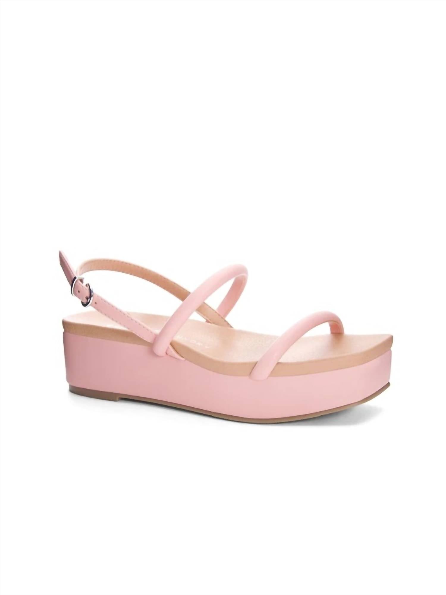 Shop Chinese Laundry Skippy Smooth Sandal In Pink/rebel Fun