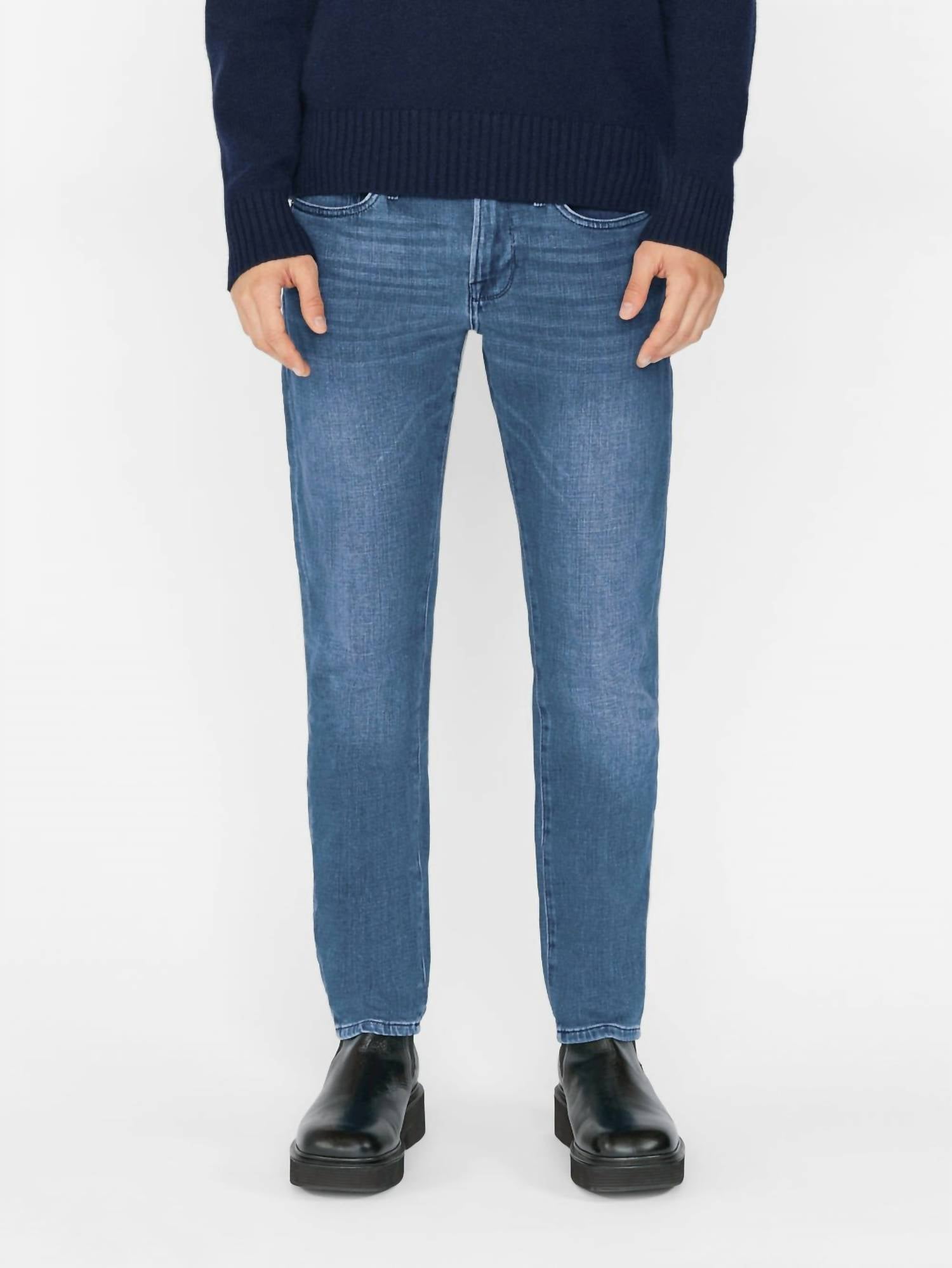 Shop Frame L'homme Slim Twill Jean In Bradbury In Blue