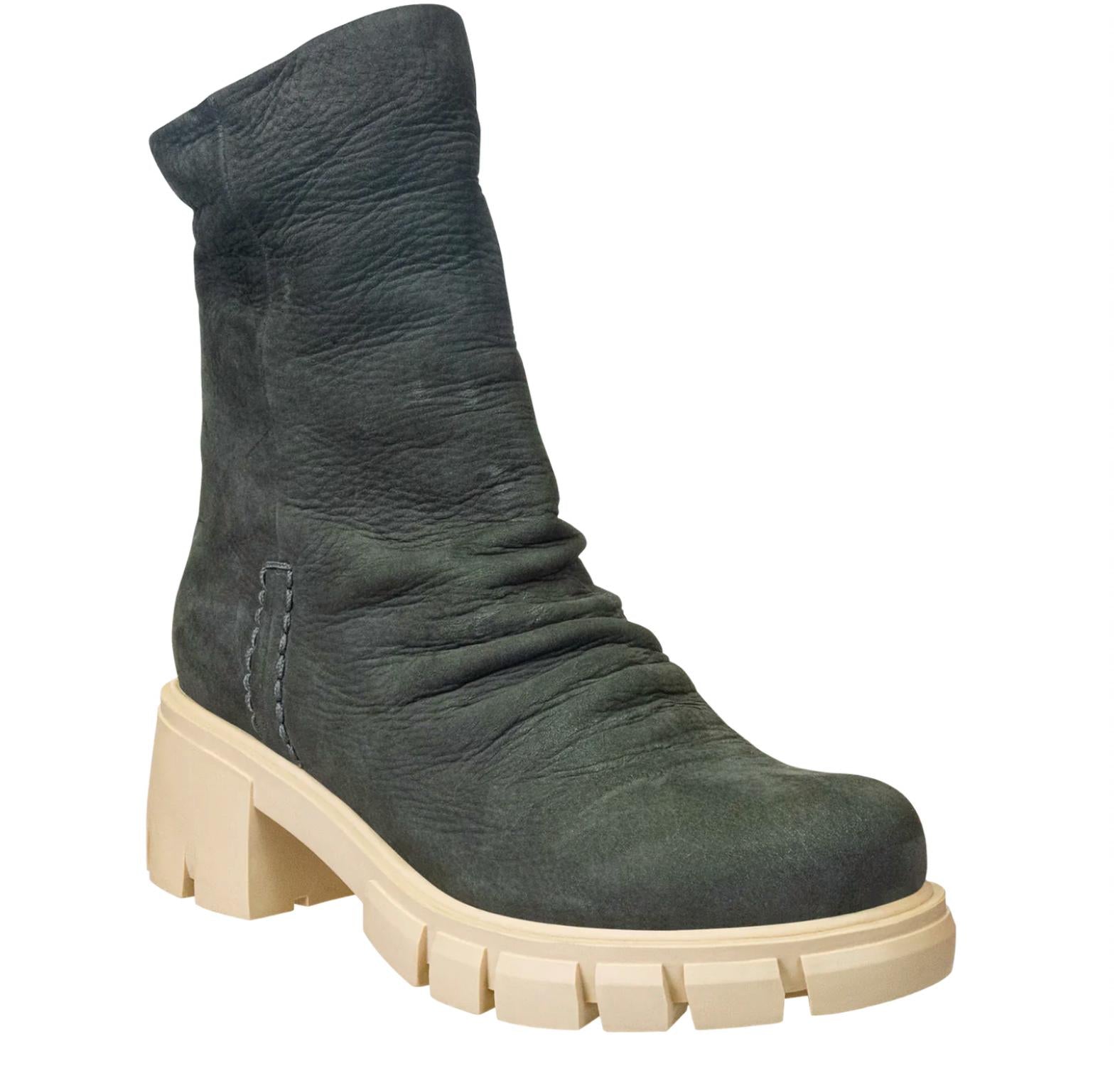 Shop Naked Feet Women's Protocol Boots In Grey Multi In Green