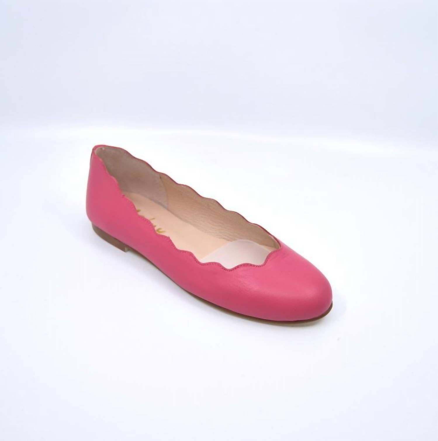 French Sole Jigsaw Napa Flat Shoes In Fuschia In Pink
