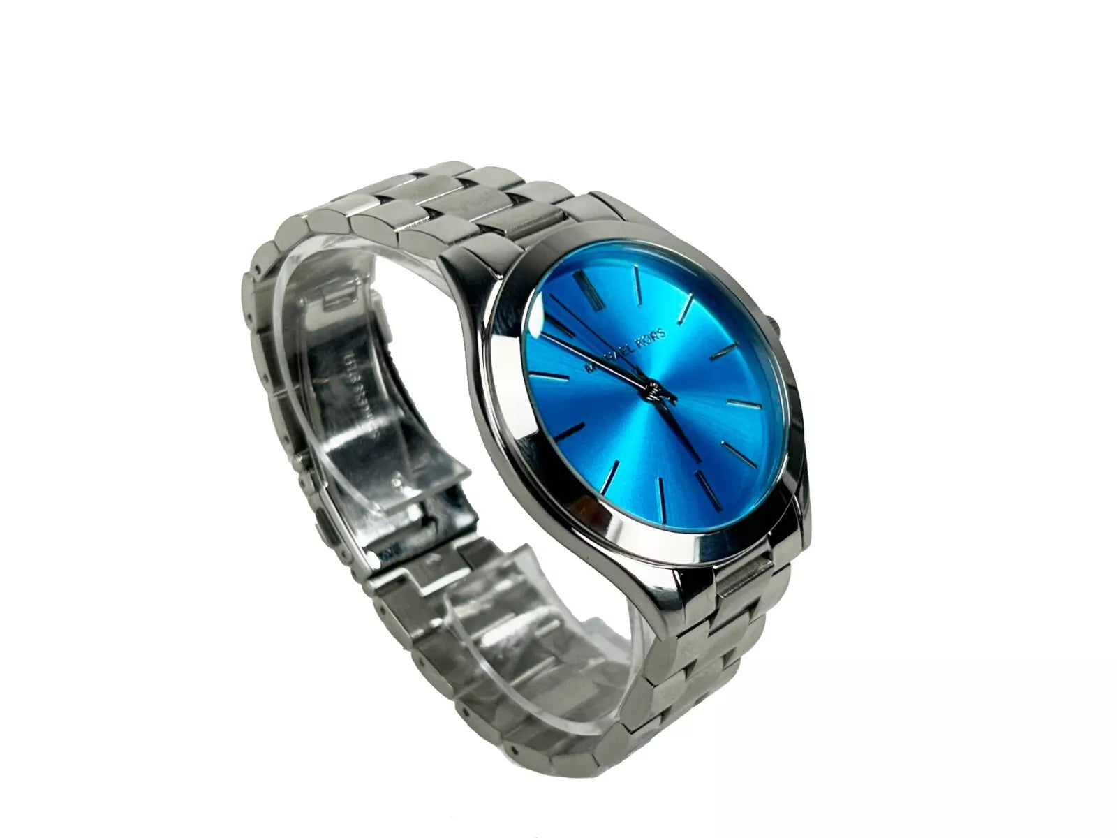 Michael Kors Slim Runway Stainless Steel Watch blue