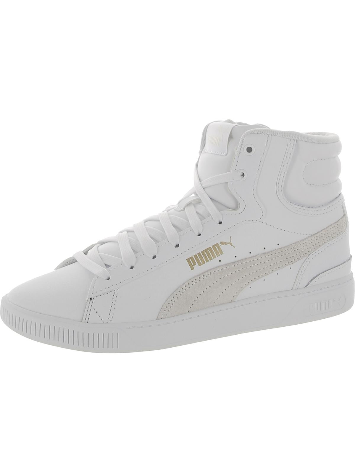 Shop Puma Vikky 3 Mid Womens Leather High-top Skate Shoes In Multi