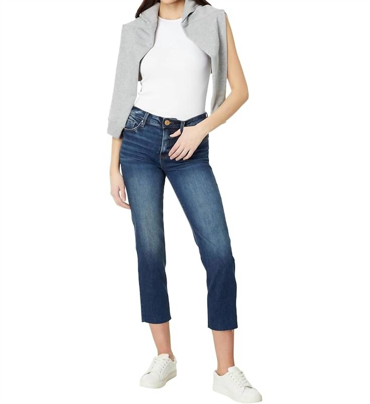 Kut From The Kloth Reese High Rise Jeans In Acquired Wash In Blue