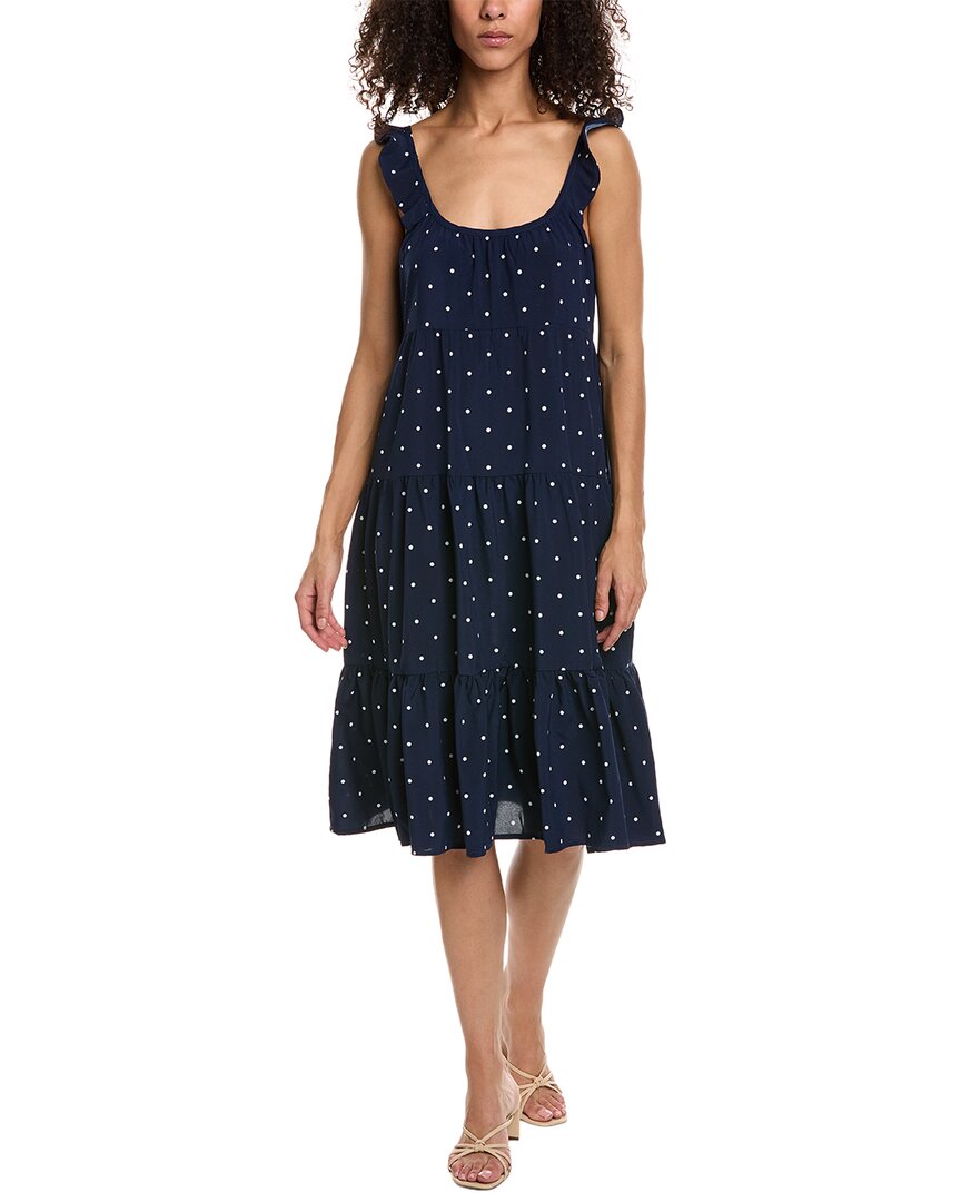 Duffield Lane Delilah Midi Dress In Blue