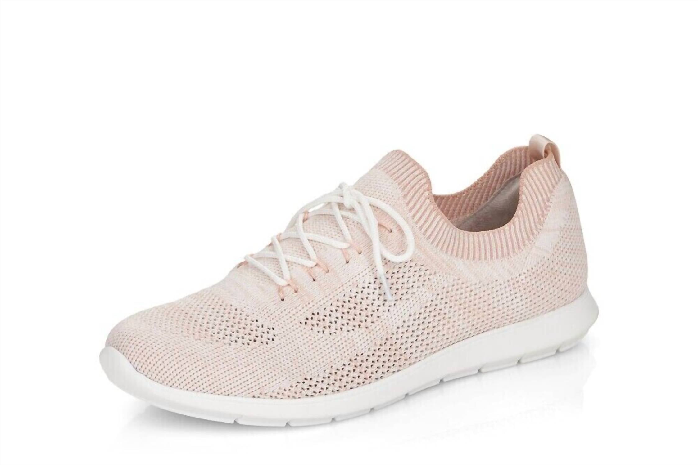 Remonte Women's Lightweight Lace-up Sneaker In Light Blush In Pink