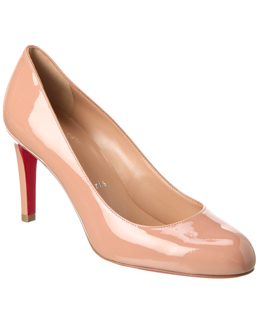 Christian Louboutin Pumppie 85 Patent Pump In Gold