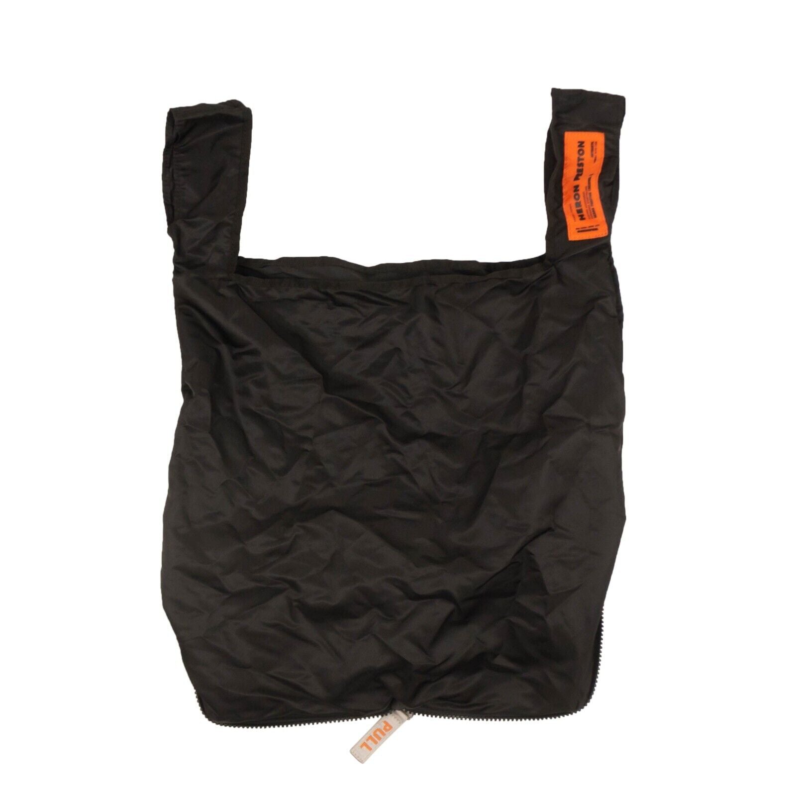 Heron Preston Nwt  Black Grey Nylon Camo Zip Shopping Wallet Bag In Multi
