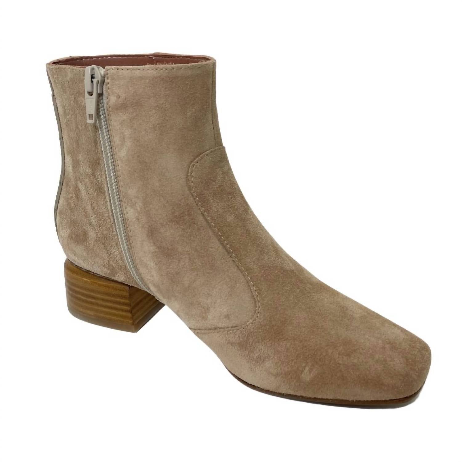 Homers Suede Ankle Boot In Crosta Lino/ Camel In Brown