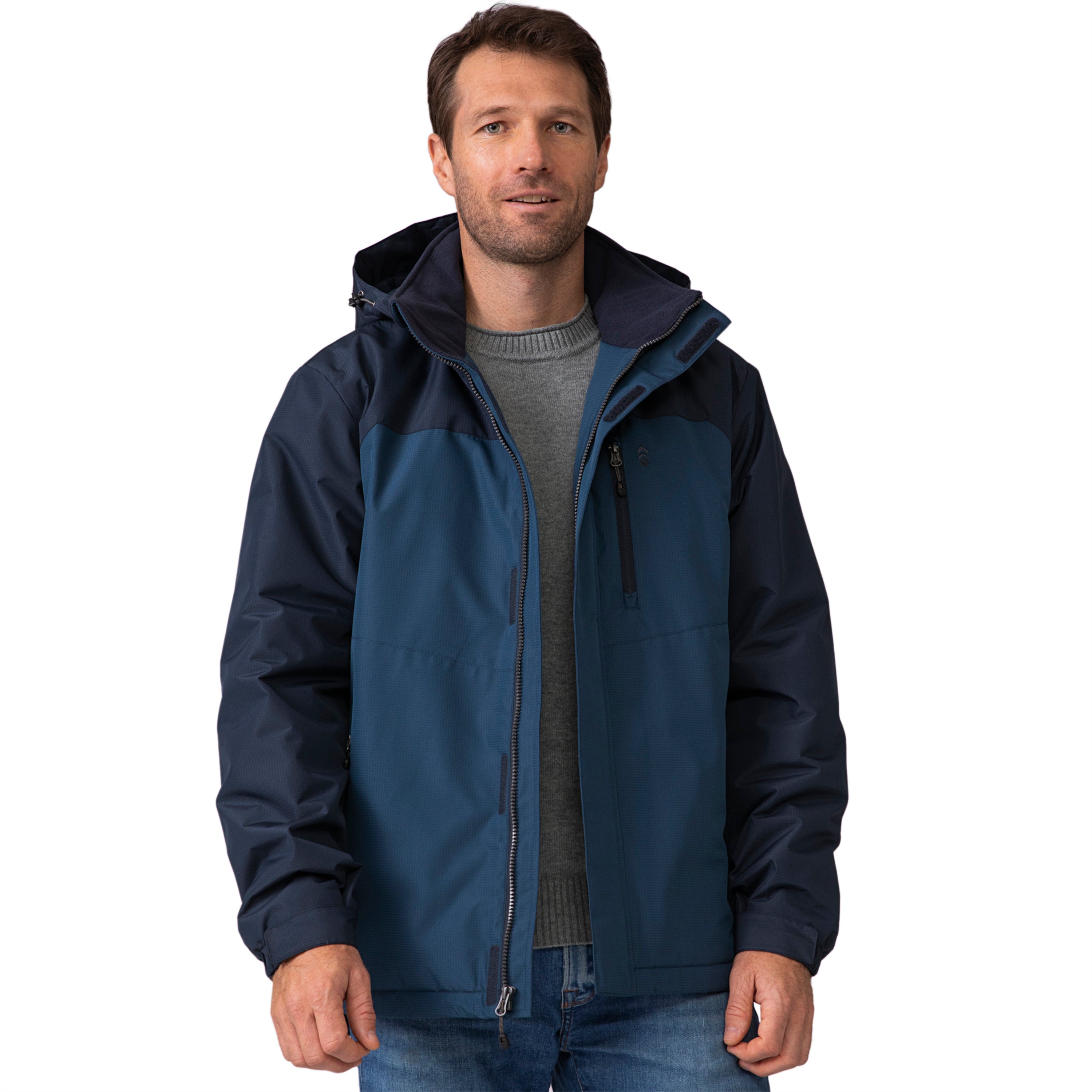 Free Country Men's Arvon Mid Weight Jacket In Blue