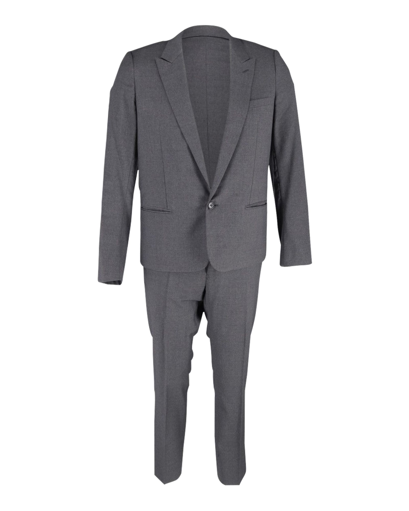 image of Dior Single-Breasted Suit in Grey Wool