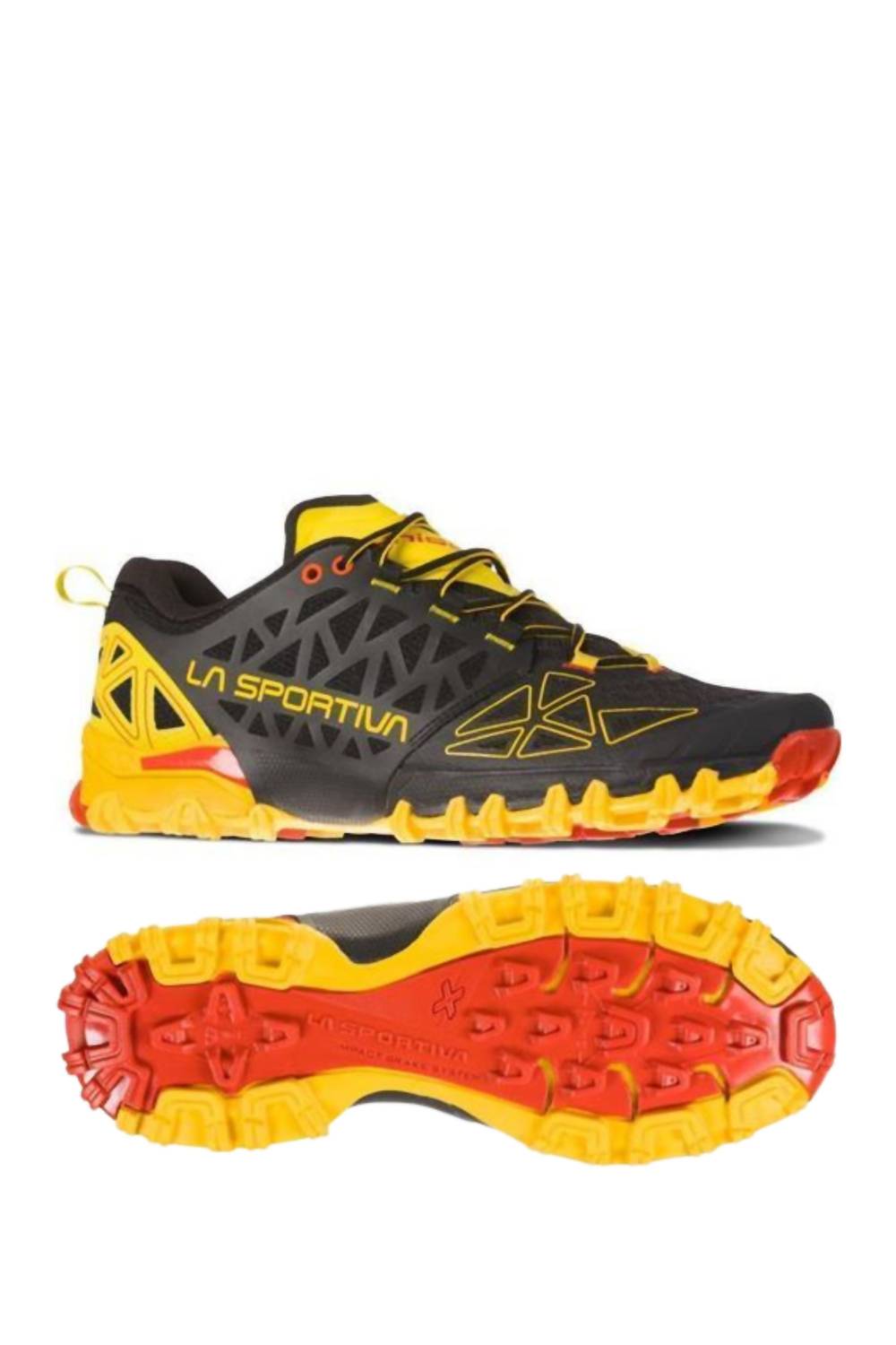 La Sportiva Men's Bushido Ii Trail Shoes In Clay/tiger In Black
