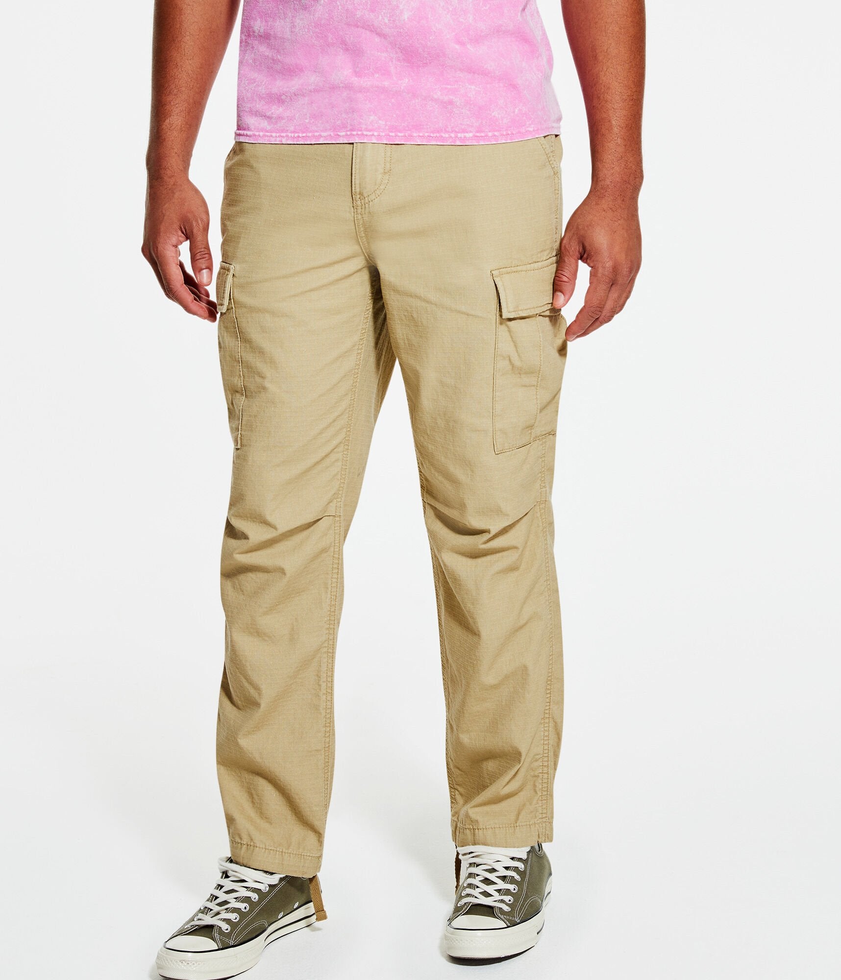Aéropostale Relaxed Ripstop Cargo Pants In Beige
