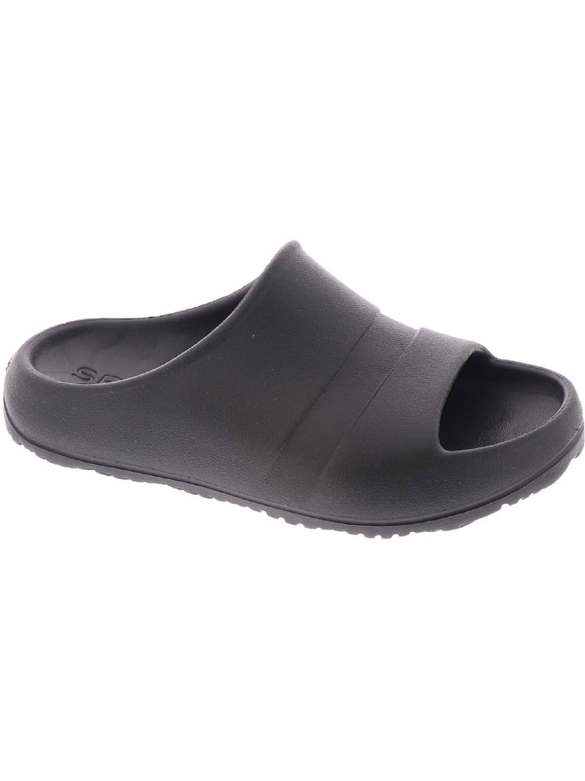 Shop Sperry Float Womens Slip On Comfort Slide Sandals In Black