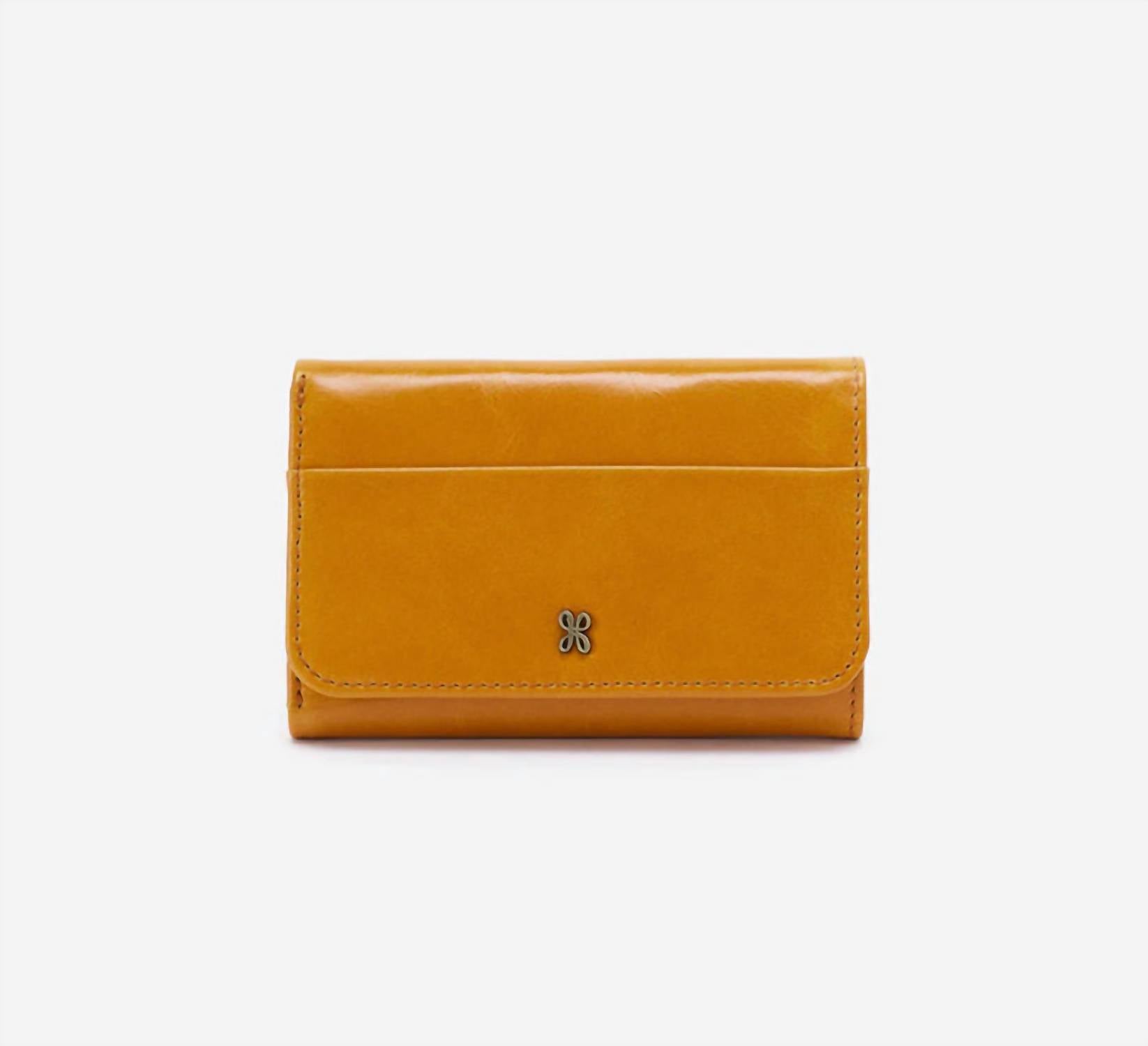 Shop Hobo Women's Jill Trifold Wallet In Warm Amber In Orange