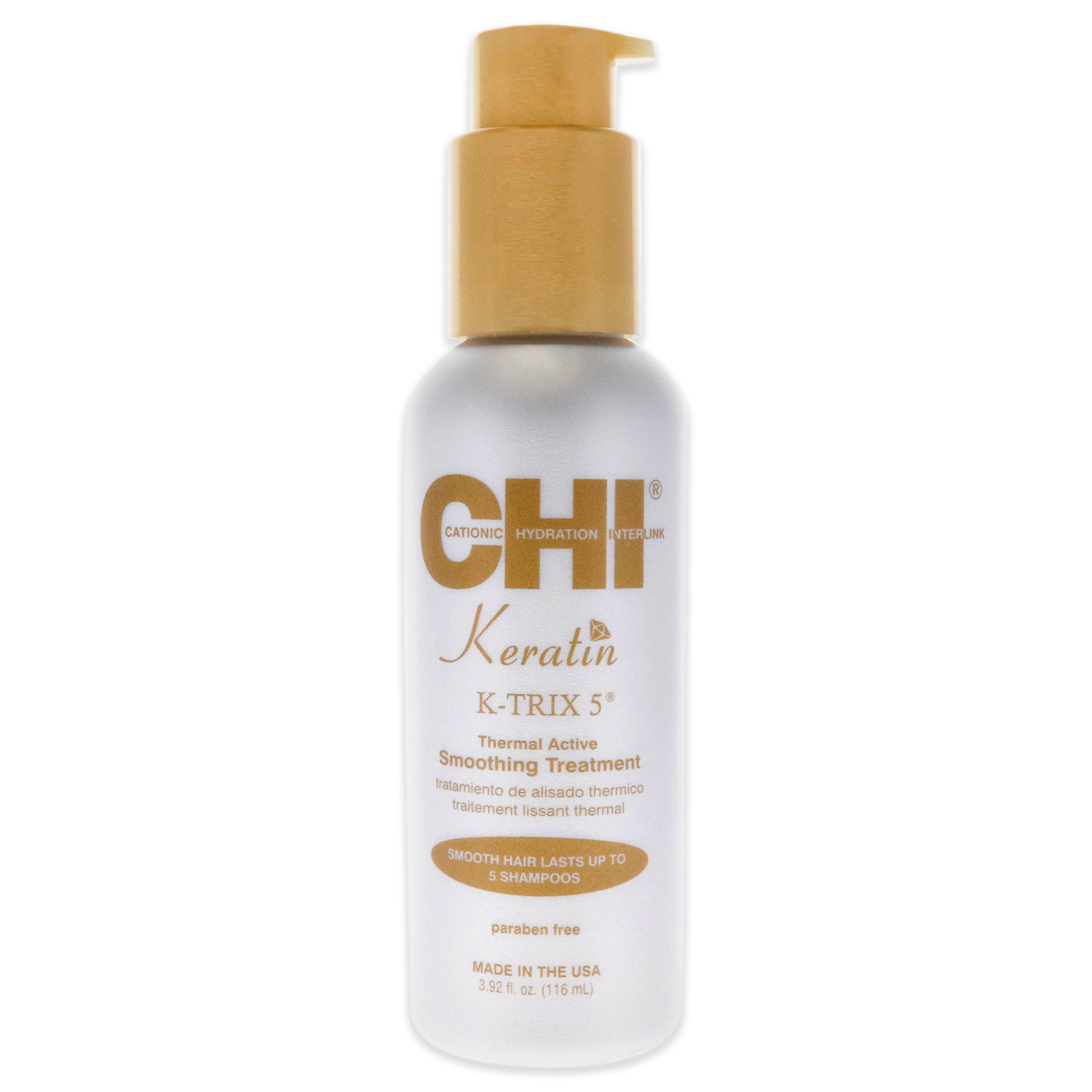 Chi Keratin K-trix 5 Smoothing Treatment By  For Unisex - 3.92 oz Treatment In White