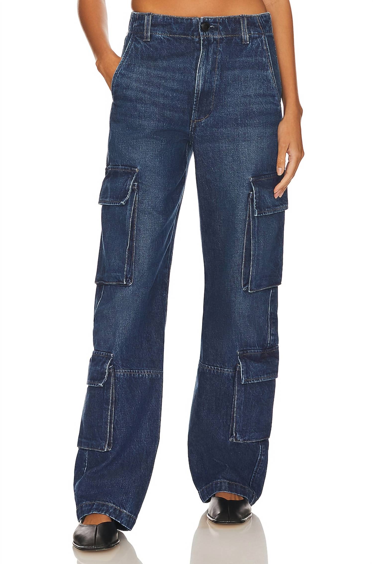 Citizen Of Humanity Delena Denim Cargo Jean In Alma In Multi