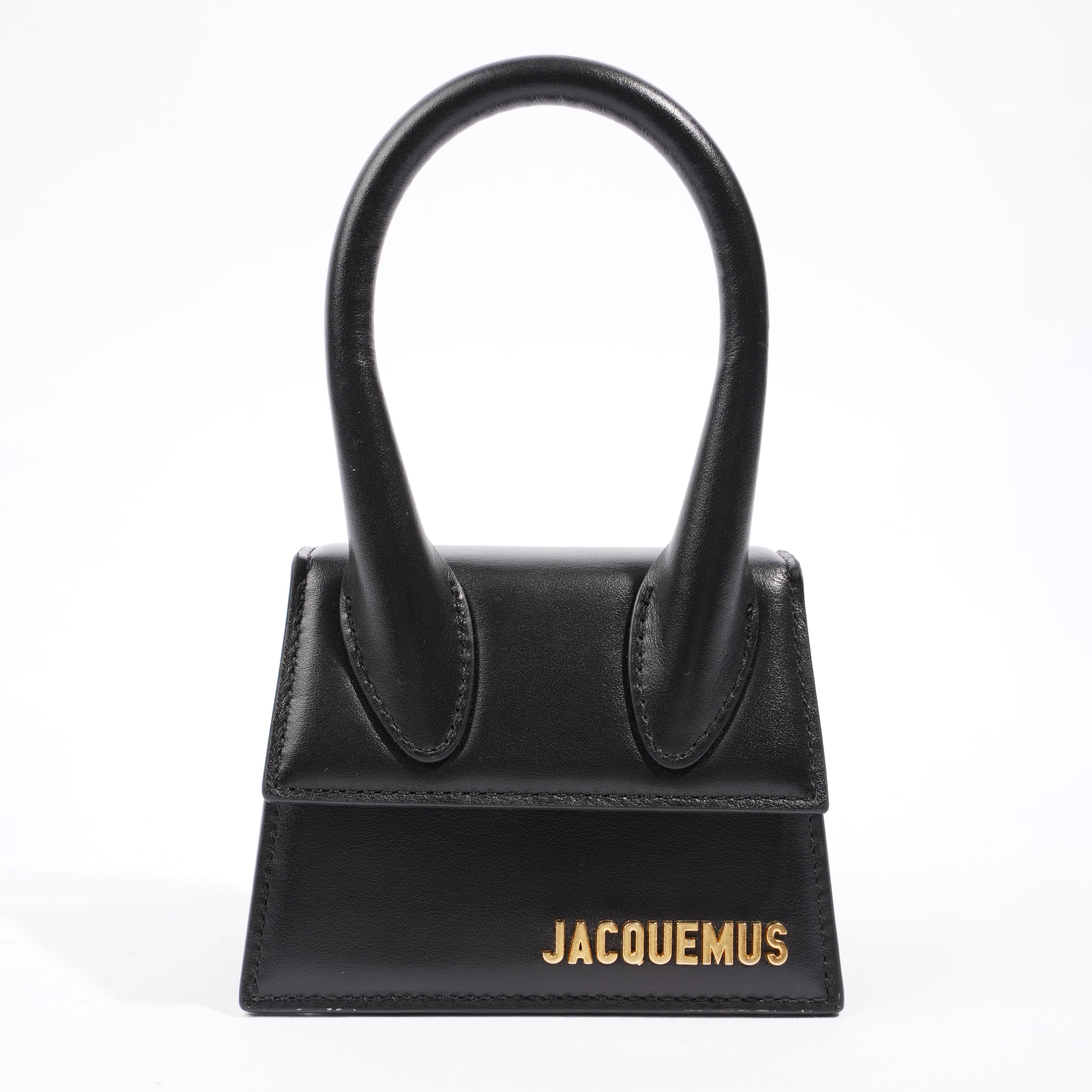 Shop Jacquemus Le Chiquito Leather In Black