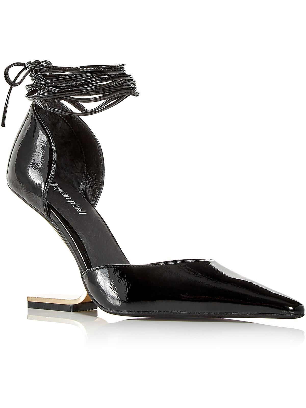 Jeffrey Campbell Demi Womens Patent Leather D'orsay Pumps In Black