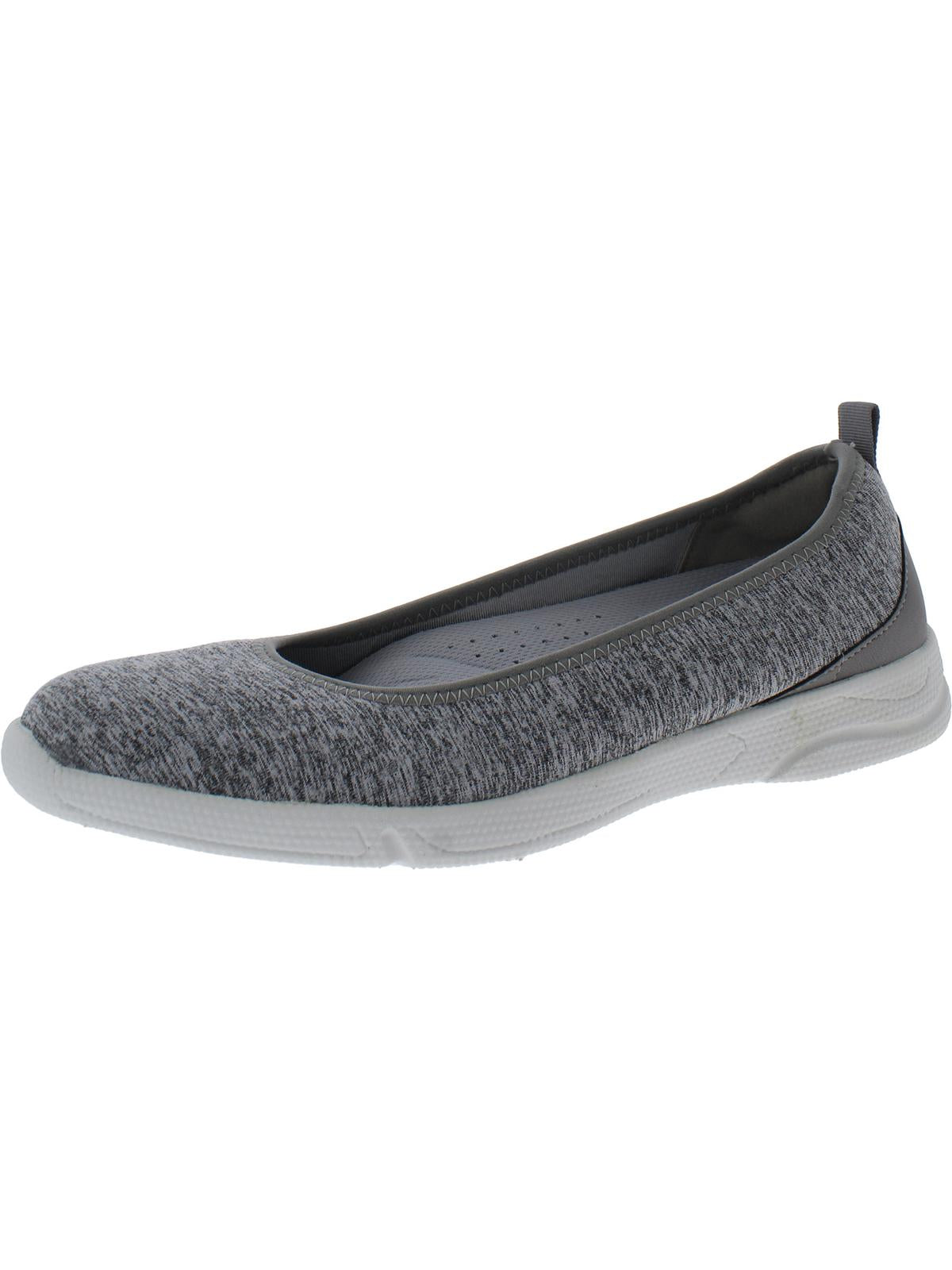 Shop Dearfoams Easy Foam Ballet Womens Knit Lifestyle Casual And Fashion Sneakers In Grey