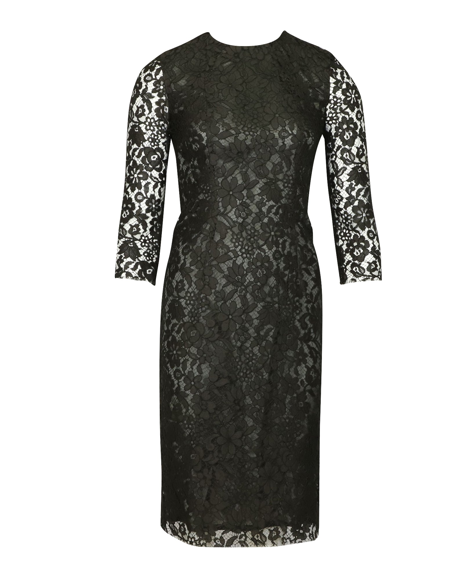 image of Joseph Lace Dress in Black Polyester