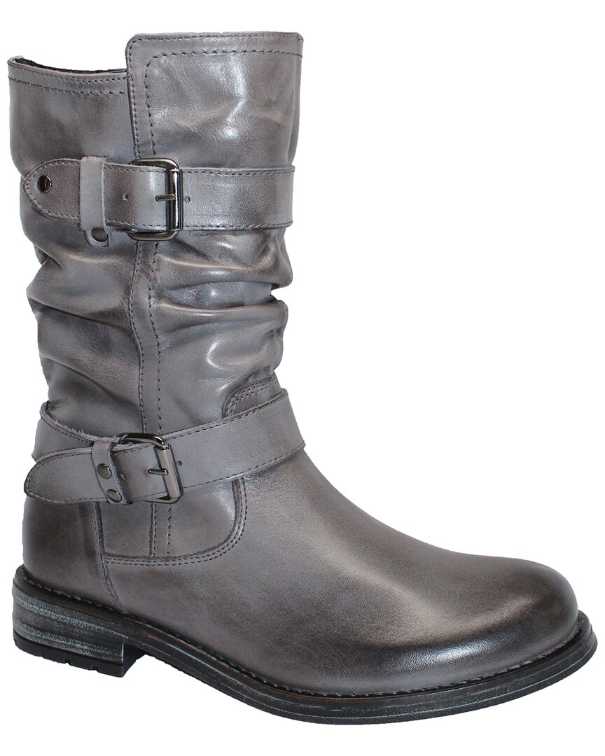 Eric Michael Noelle Leather Boot In Grey